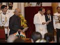 President Kovind administers the oath of office of the Vice President Venkaiah Naidu