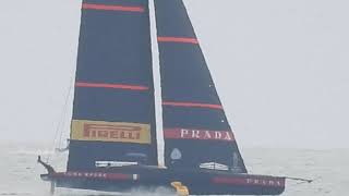 Luna Rossa foiling at course A