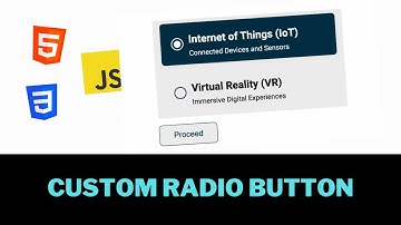 How To Create Custom Radio Buttons Using HTML and CSS