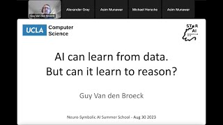 NSSS 2023 - Day 2: AI can learn from data. But can it learn to reason? (Guy Van den Broeck)