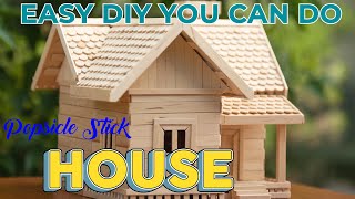 Detailed Popsicle Stick House | Tiny Dream Architecture