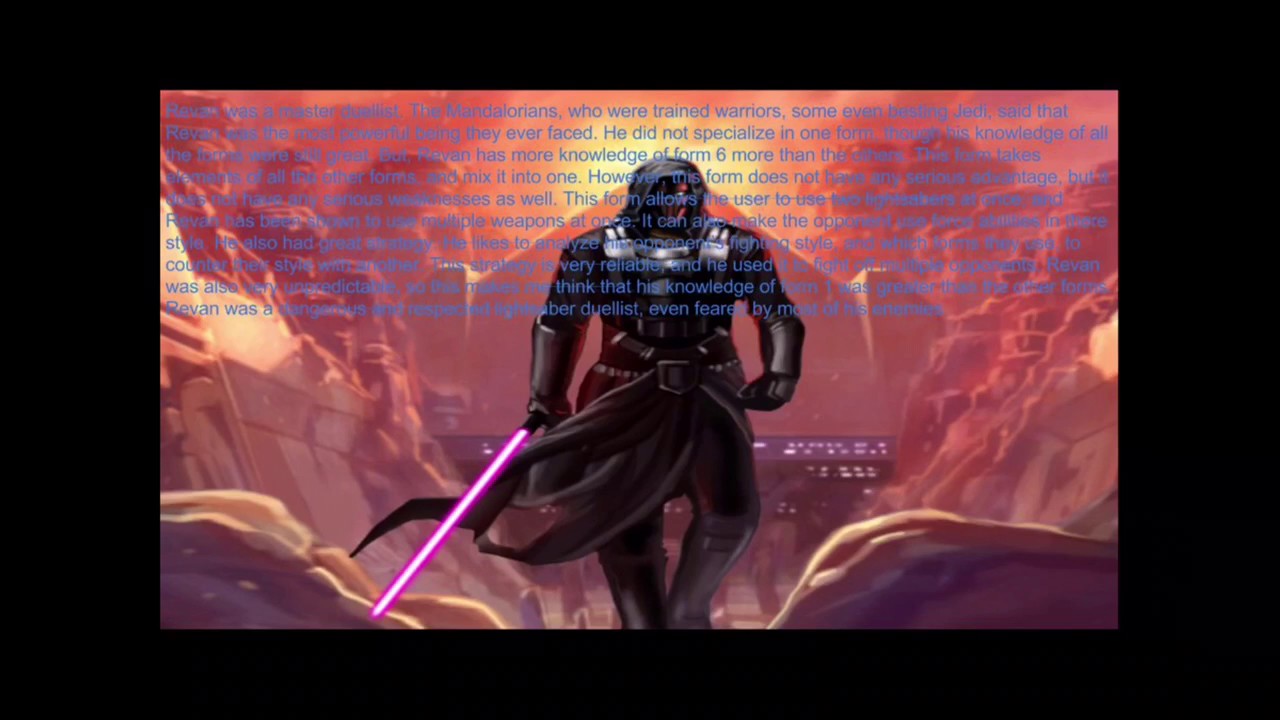 star wars versus series 5 shaak ti and cin drallig vs revan youtube ses one form
