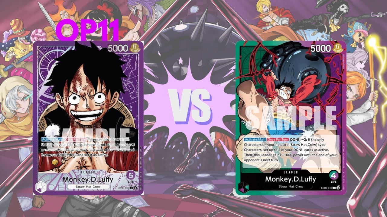 [OP11] Round Three! One Piece TCG: Purple Luffy vs GP Luffy - YouTube