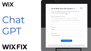 Chat GPT Builds Wix Website | Wix Fix