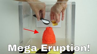 Vinegar Plus Baking Soda Volcano Eruption in a Vacuum Chamber