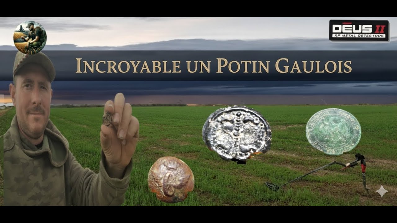 🤯 INCROYABLE ! une monnaie celte ( -100 av.J.-C) juste sous mes pieds!