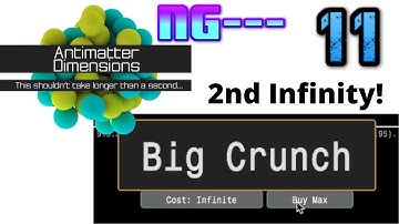 Antimatter Dimensions NG--- Episode 11: Second Infinity!