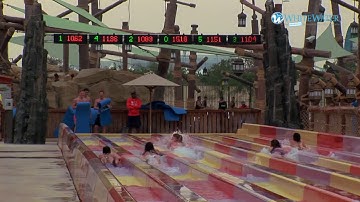 💦 Sebag Water Slides 💦🛝at Yas Waterworld, Abu Dhabi built by WhiteWater