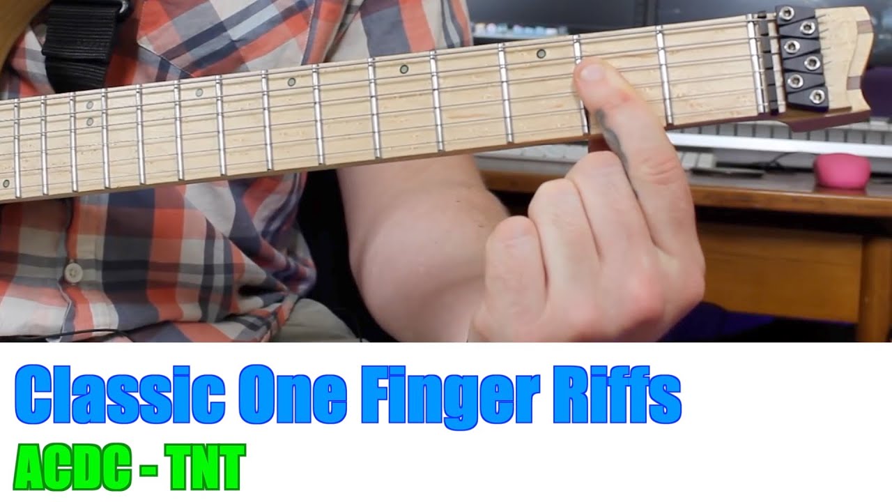 Classic One Finger Riffs: ACDC - TNT - YouTube