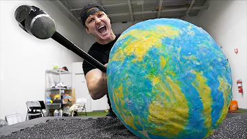 I MADE THE WORLD'S LARGEST BOUNCY BALL!!