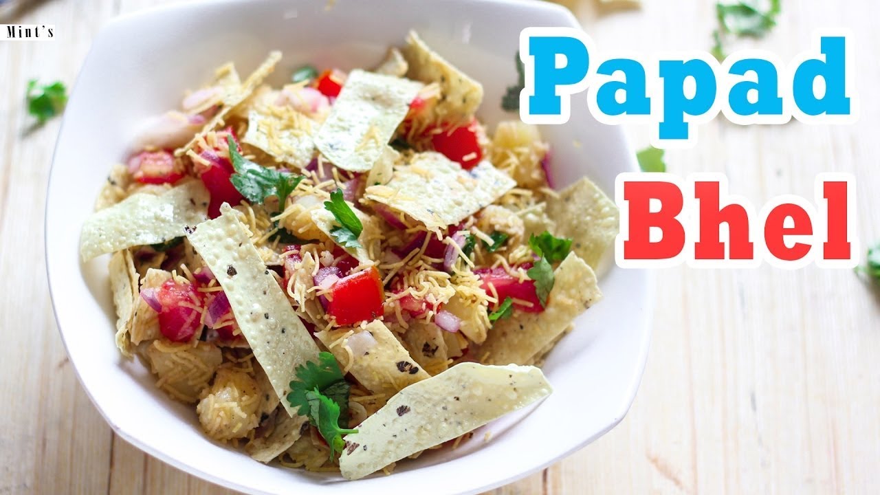 Papad Bhel Recipe | Salad Recipes | Evening Snacks Recipes | MintsRecipes