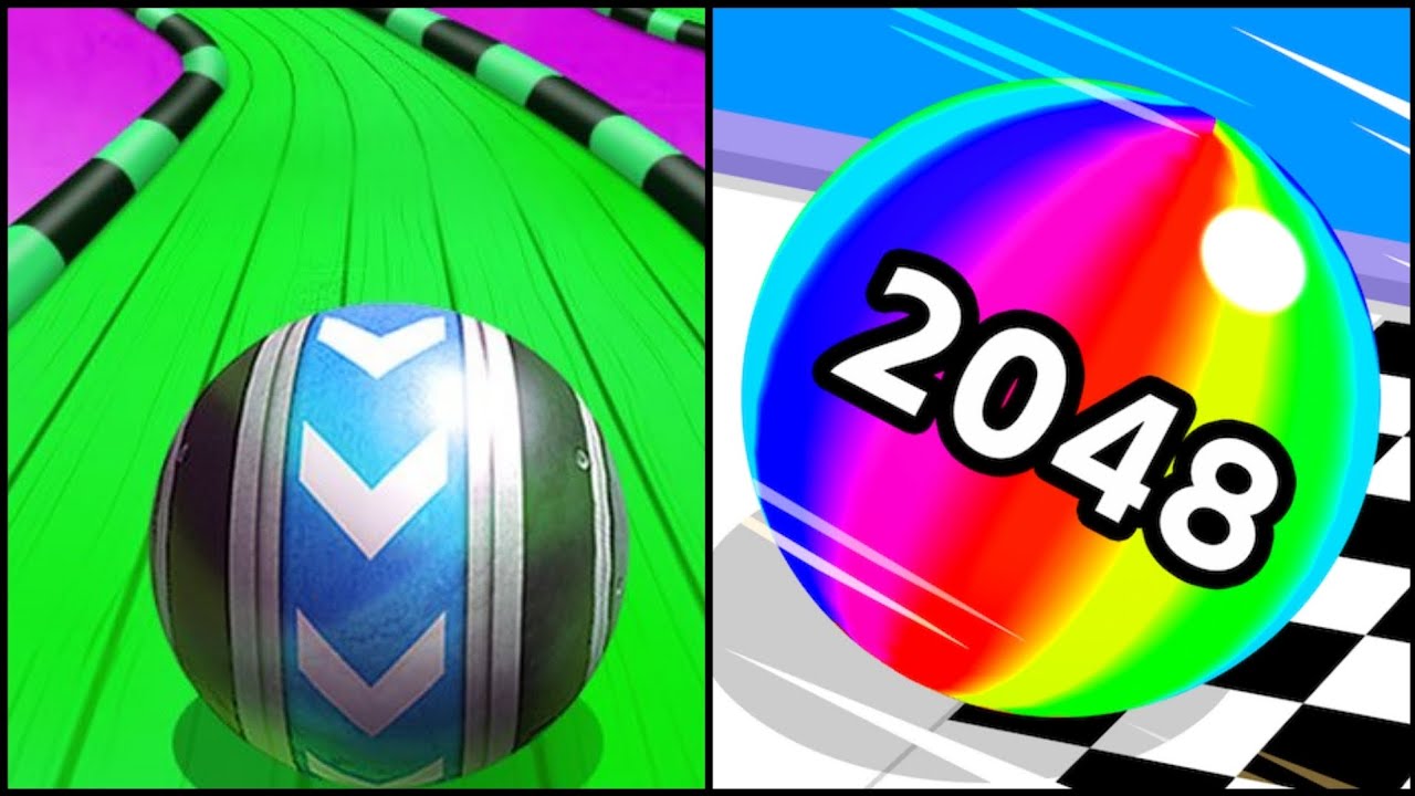 Running Ball Sky Rolling Ball 3d / Running Ball 2048 - Gameplay - YouTube