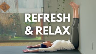 10 Minute Restorative Breathwork | Legs Up The Wall + Belly Breathing