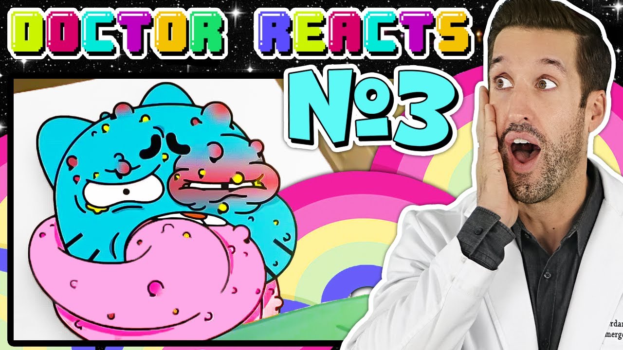 ВРАЧ смотрит медицинские сцены из Удивительный мир Гамбола #3