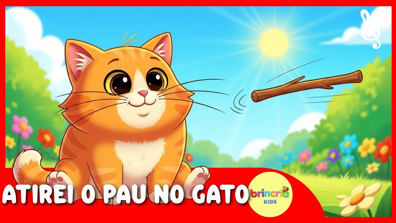 Atirei o Pau no Gato 🐱 Brincria | Música Infantil | Cantigas de Roda ...