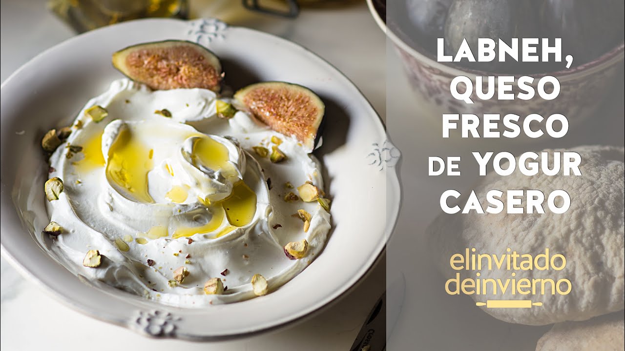 {Labneh}, facilísimo queso fresco casero hecho con yogur escurrido