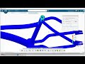 Structural Simulation of a sports bicycle frame under different load with different material