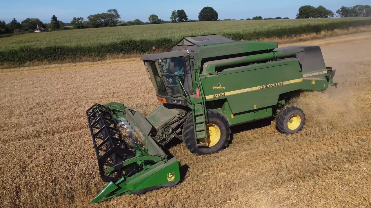 John Deere 2264 Hillmaster and John Deere 6920S with Marshall trailer