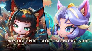 Chibi Prestige Spirit Blossom Springs Ahri – Skin Preview || TFT: Golden Spatula screenshot 2
