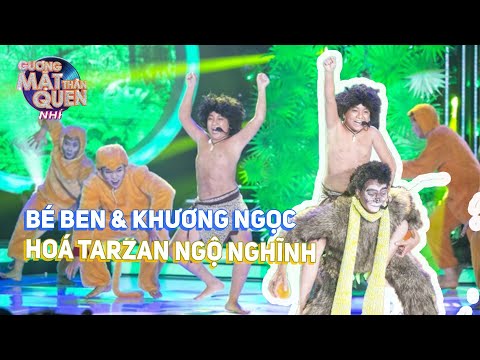 Bất ngờ với màn 'hy sinh vì nghệ thuật' của Khương Ngọc | Bé Ben & Khương Ngọc hoá Tarzan ngộ nghĩnh