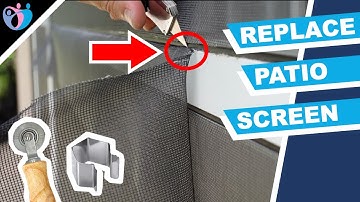 How to replace patio screen