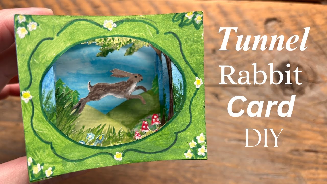 DIY Easter Bunny Tunnel card