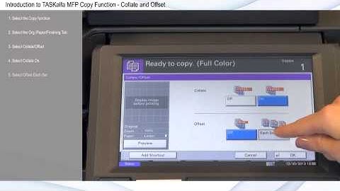 Learn How To Copy Collate and Offset Video