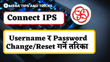 How to Change Connect IPS Password and Username | Forgot Connect IPS Password