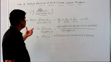 SOLVING INVERSE LAPLACE TRANSFORMS USING PARTIAL FRACTIONS
