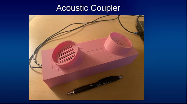 3D printed Acoustic Coupler and Minimodem BBS
