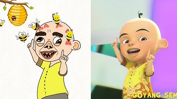 Goyang Upin Ipin Cartoon Funny Drawing Meme 😂| Upin & Ipin Funny Drawing Meme