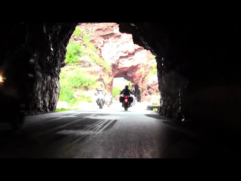 2014 Aprilia Caponord 1200 onboard French alps