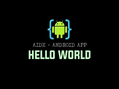 AIDE Tutorial - Android App (Hello World)