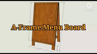 A-Frame Menu Board