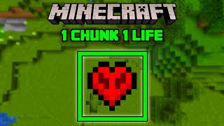 Minecraft but I only have 1 chunk | Hardcore minecraft