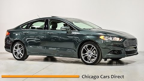 Chicago Cars Direct Reviews Presents a 2015 Ford Fusion Titanium AWD EcoBoost - 3FA6P0D93FR136233