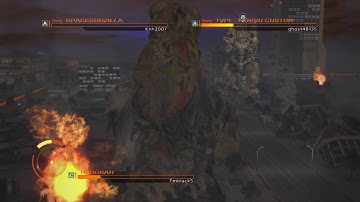 GODZILLA PS4 versus mode : Hedorah vs. Kiryu vs. SpaceGodzilla "Happy Kiryu?"