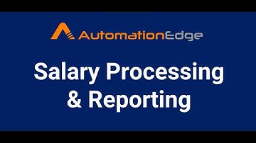 AutomationEdge RPA Bot | Excel Bot | Salary Processing and Reports based on an Excel template file