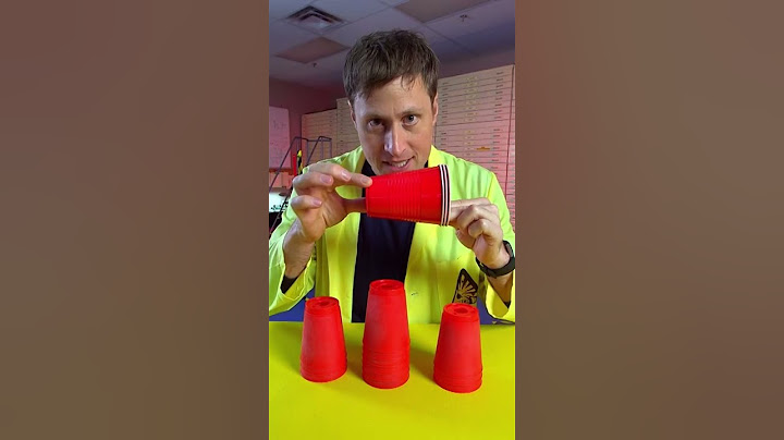 Why are Stacking Cups like THIS?! #science #shorts #youtubeshorts