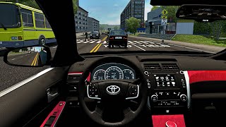 City Car Driving - 2012 Toyota Camry | Steering Wheel Game Play screenshot 4