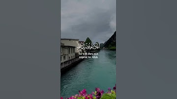 أفلا يتوبون إلى الله ويستغفرونه والله غفور رحيم | سورة المائدة | القارئ عبدالرحمن مسعد