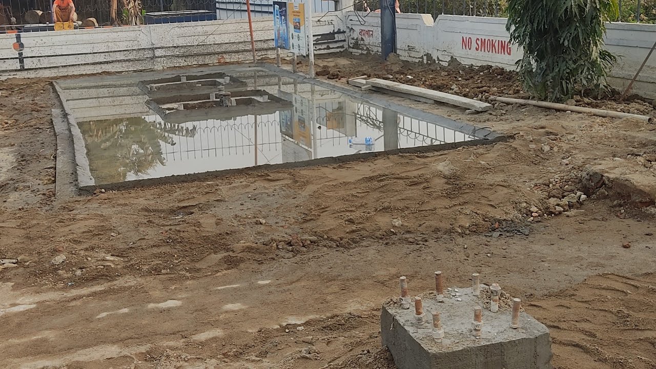 Indian oil petrol pump construction work, Petrol pump, indian oil