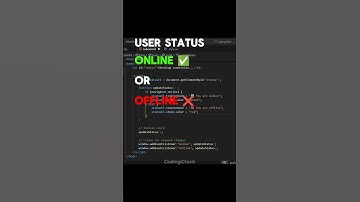 Online ✅ Offline❌ Status Checking in JS | CodingClash | #javascript #coding