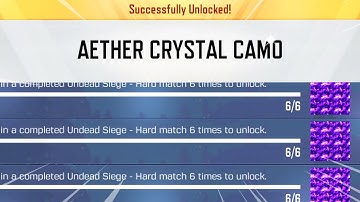 HOW TO UNLOCK MULTIPLE AETHER CRYSTAL CAMOS in ONE GAME! (COD Mobile Aether Crystal Camo Fast)