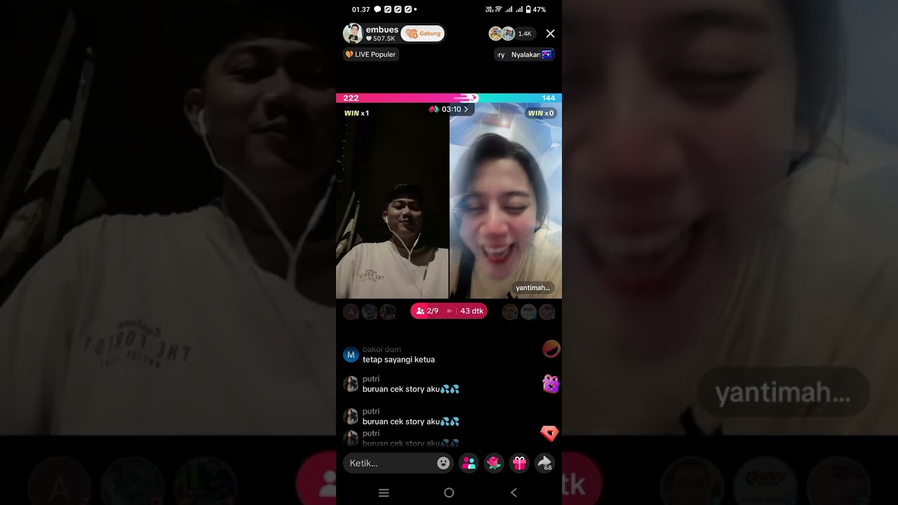 LIVE TENGAH MALAM EMBUES DAN YANTI MAHARDIKA TAPI SERU POL