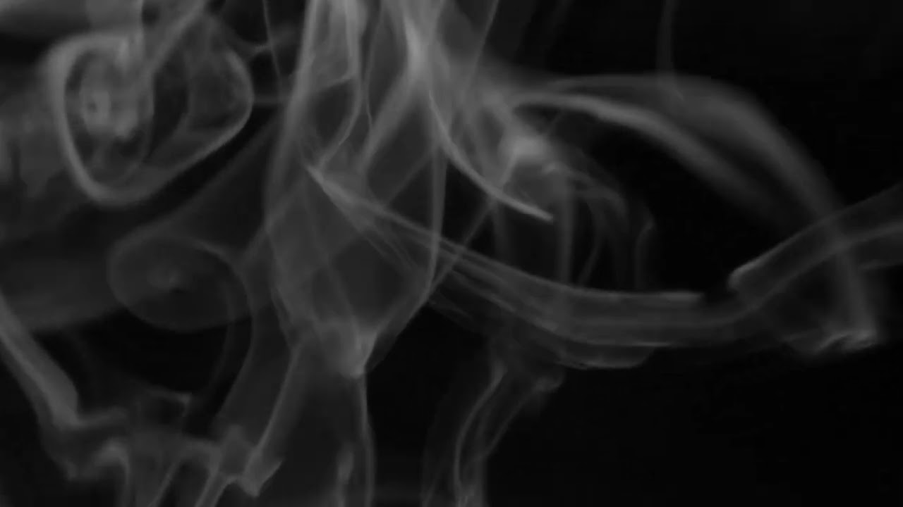 Smoke with Black Background - 4K Stock Footage | Royalty Free Footage | No Copyright Video