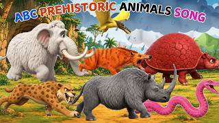 ABC Prehistoric Animal Sounds Song🦣 Learn ABC, Colors🌈 Prehistoric Animals for Kids, A to Z Alphabet