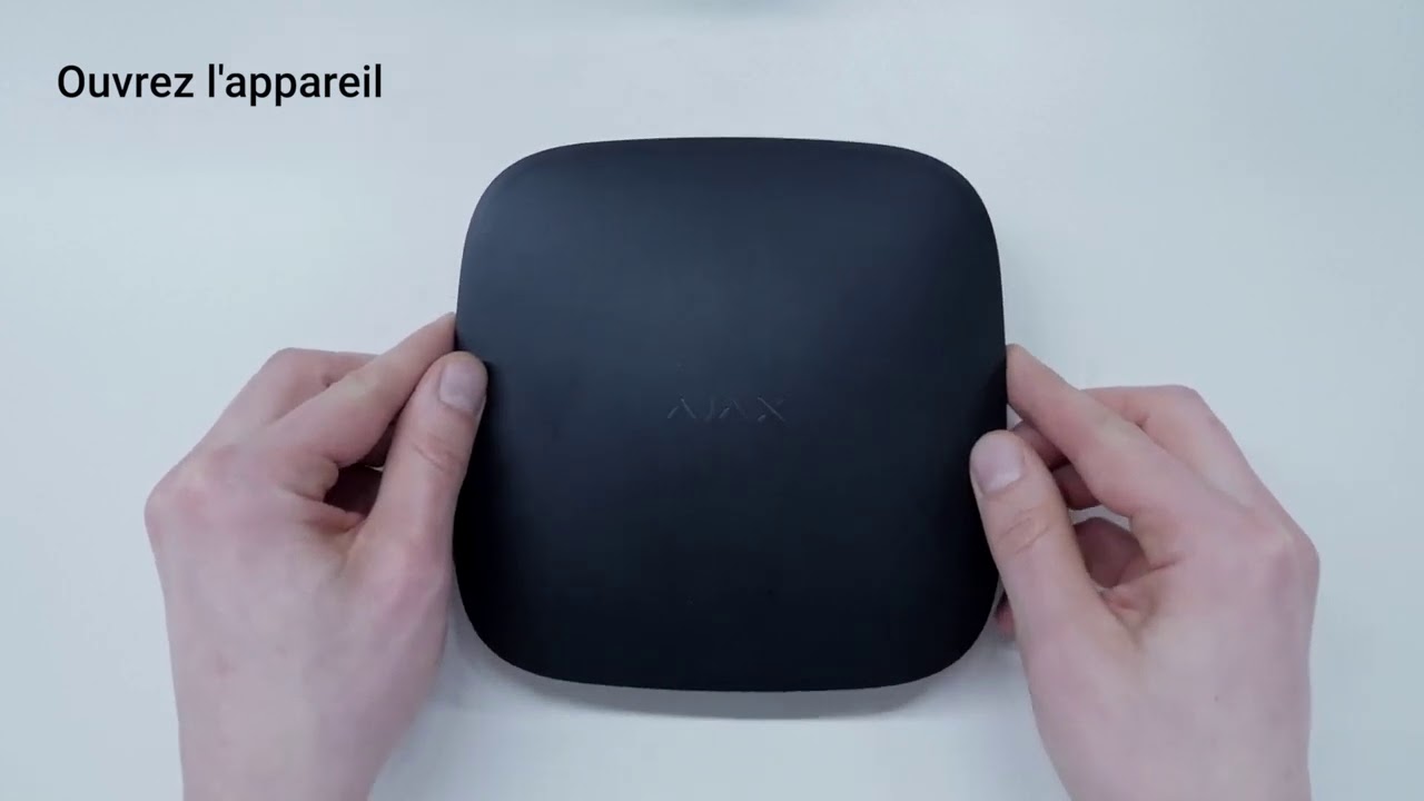 AJAX : Comment installer le bloc d'alimentation 12V dans le Hub Hub Plus Hub 2 ReX