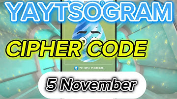 5 November Yaytsogram Daily Cipher Code | Today Yaytsogram Cipher Code | Yaytsogram Daily Cipher