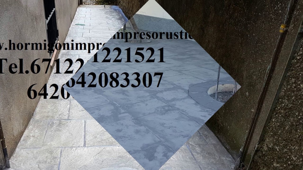 Ofertas y Precios Hormigon Impreso CUEVAS DEL NORTE,Murcia Tel.671221521